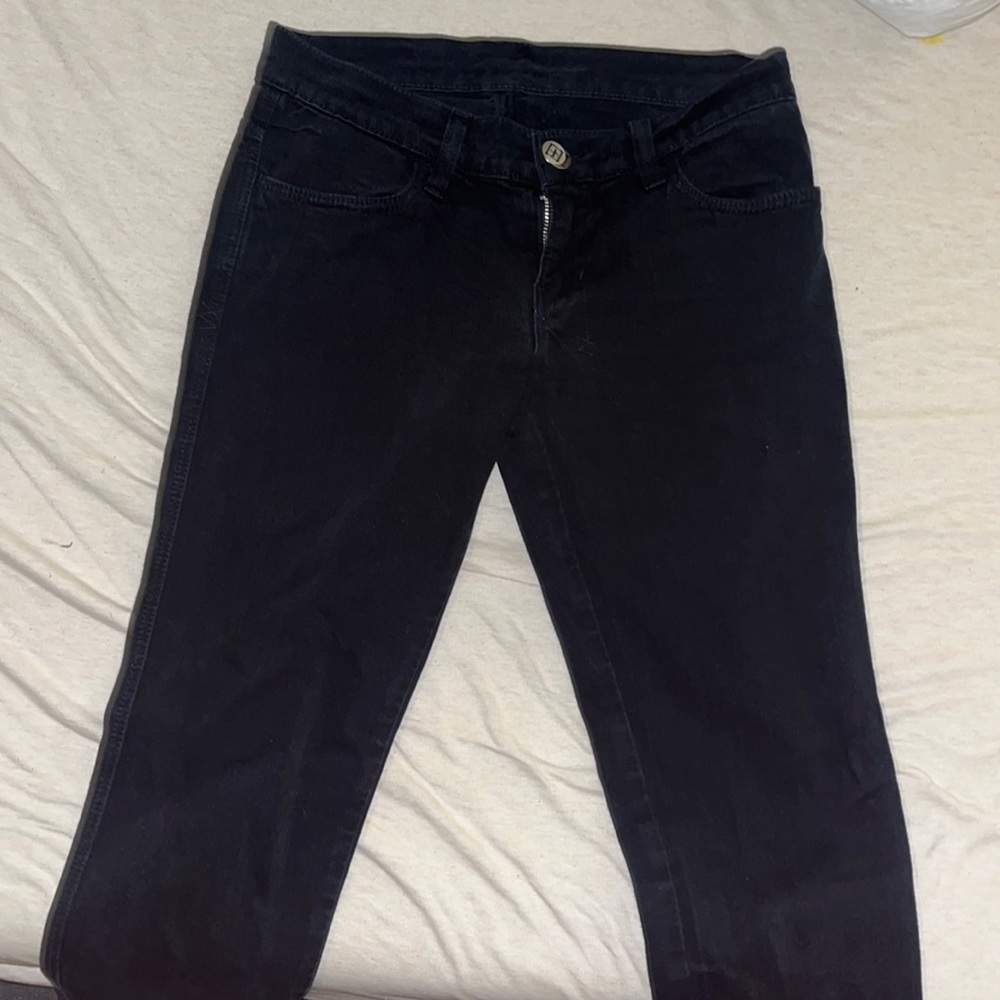 Ksubi black skinny jeans. Low rise